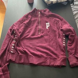 VS PINK quarter zip